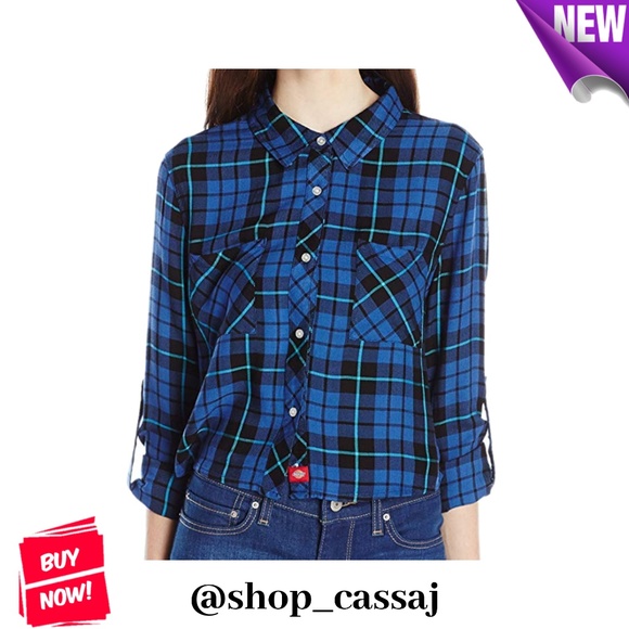 Dickies Tops - Dickies Cropped Flannel